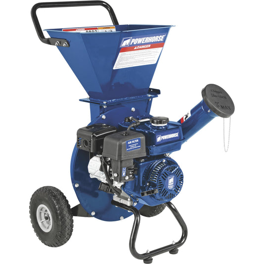Powerhorse 3-in-1 Wood Chipper Shredder, 212cc OHV Engine