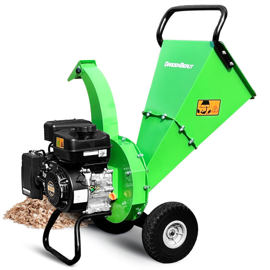 GARDENBEAUT S3 Wood Chipper Shredder, 212cc Gas, 3in Capacity